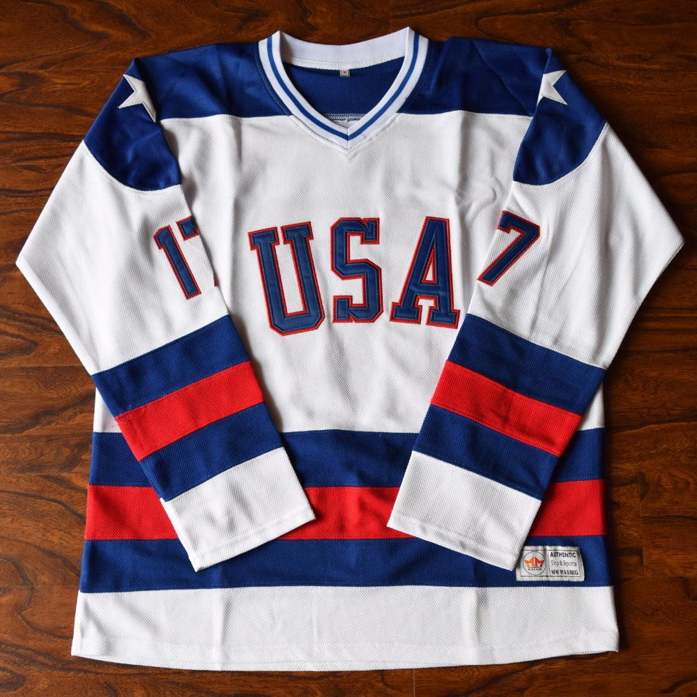 Jack O'Callahan Miracle on Ice USA Hockey Jersey Stitched - White – The ...