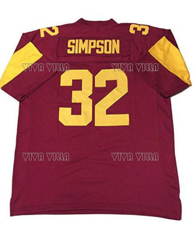 Oj Simpson Retro Throwback Football Jersey Stitched The Jersey Kings