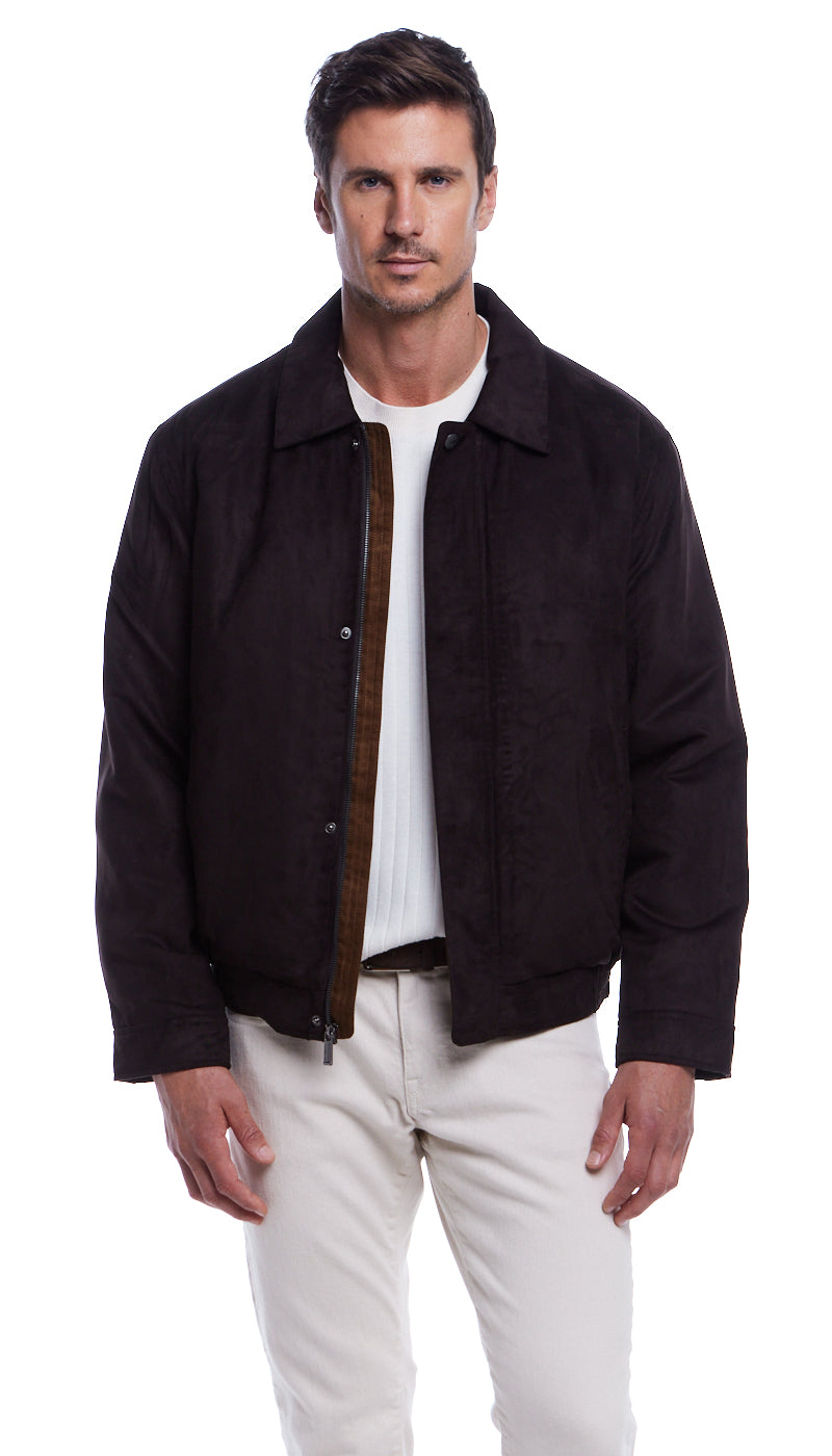 MICROSUEDE BOMBER JACKET - Weatherproof Garment product image