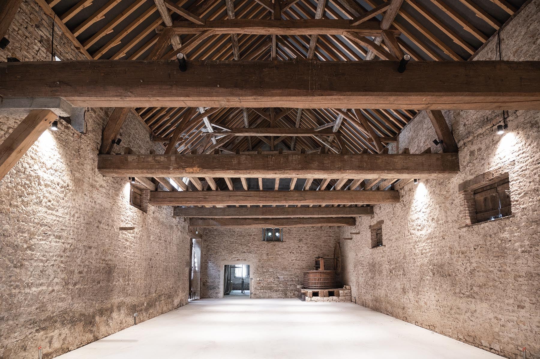 La salle de réception du Château de Mimande, un chantier A&A Heitz Architecture