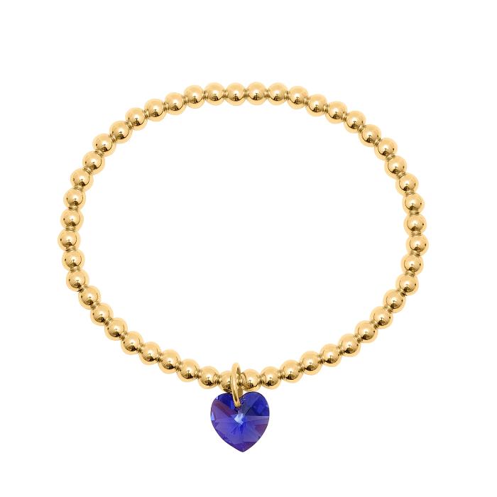 caitlin nicole jewelry crystal heart charm mini bracelet