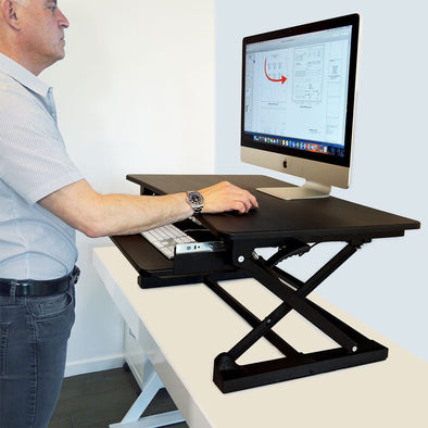 Adjustable Height Convertible Sit To Stand Up Desk Laptop Desktop