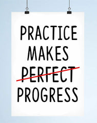 Practice Makes Perfect Who Cares About Perfect Do This Instead Kat N Drew Cards