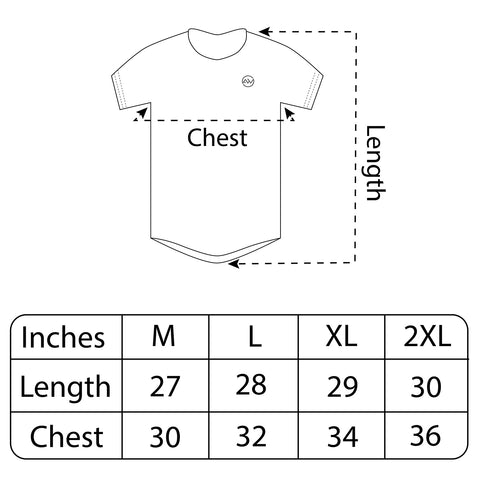 AW-323 Tee Size Chart – athleisure wear