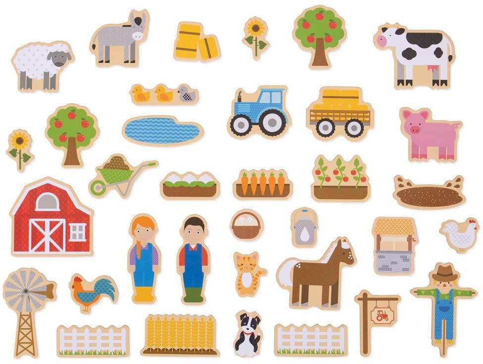 Wooden Farm Magnets-image-1