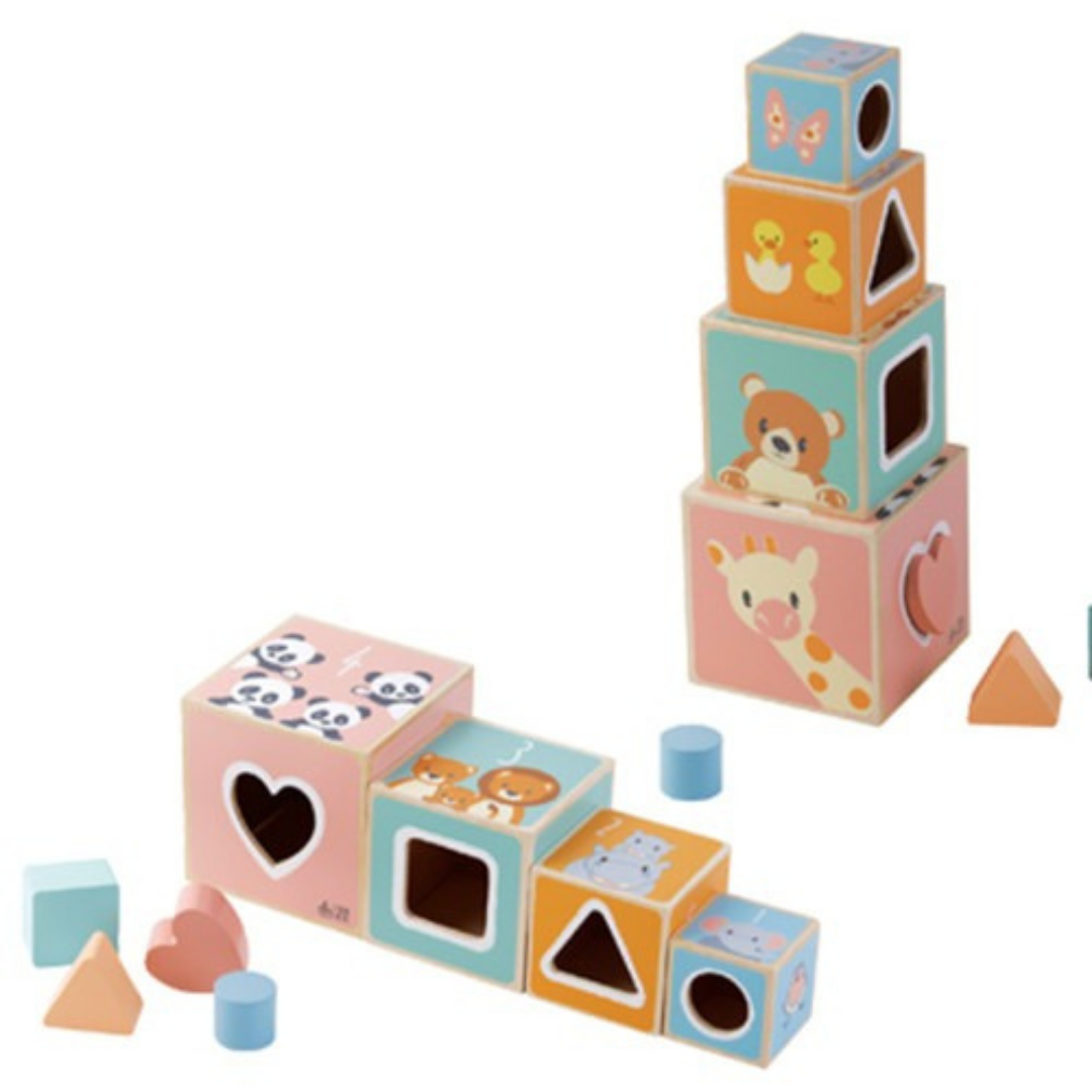 Studio Circus Wooden Stacking Cubes | Wooden Toys