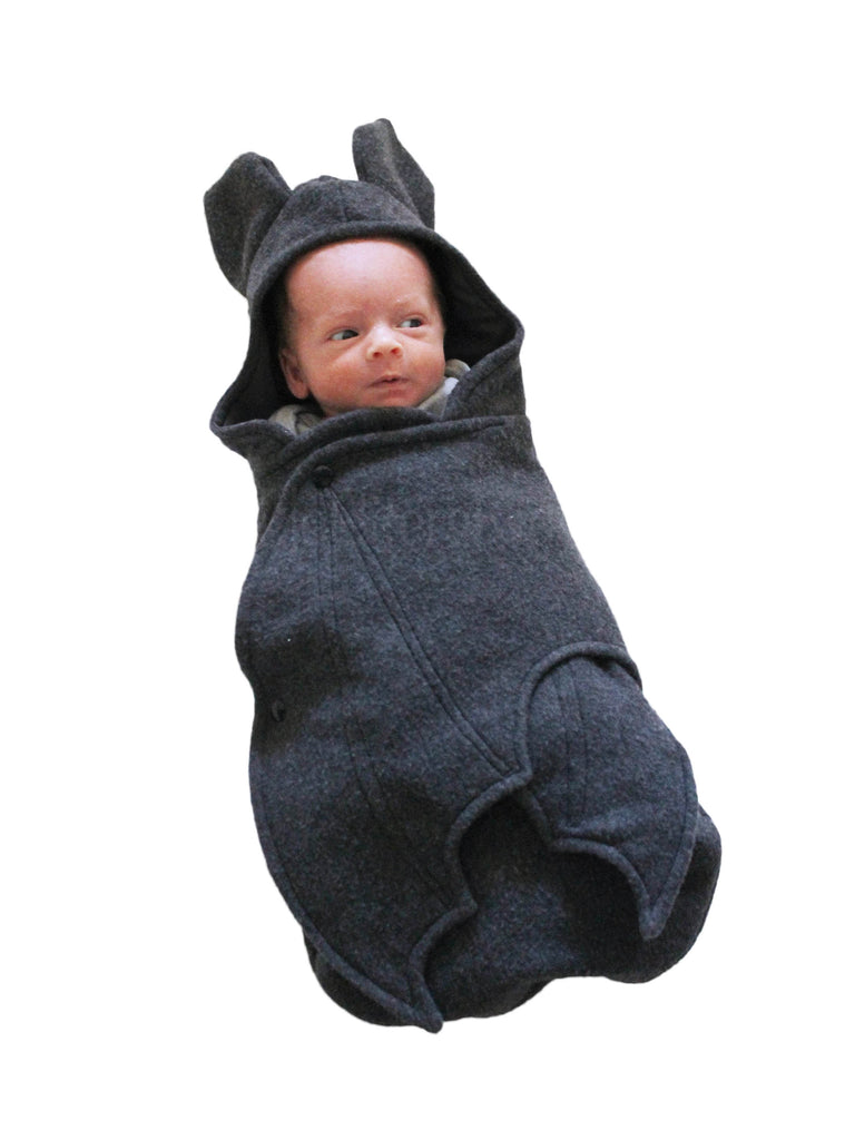 Grey Baby Bat Swaddle Blanket AnkleBitersKids