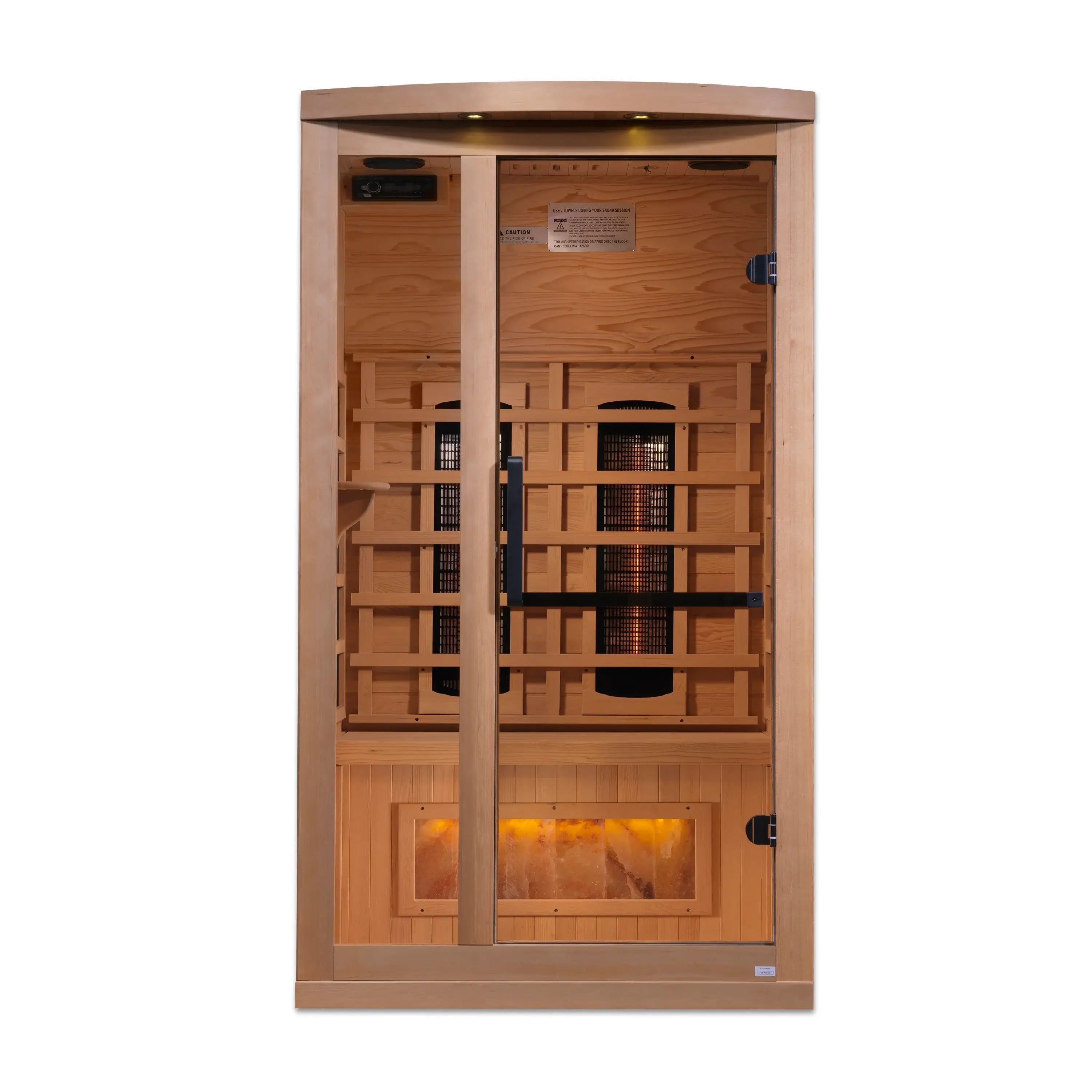 Golden Designs 1-2-Person Full Spectrum PureTech™ Near Zero EMF FAR Infrared Sauna