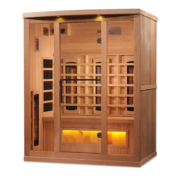 Golden Designs 3-Person Full Spectrum PureTech™ Near Zero EMF FAR Infrared Sauna