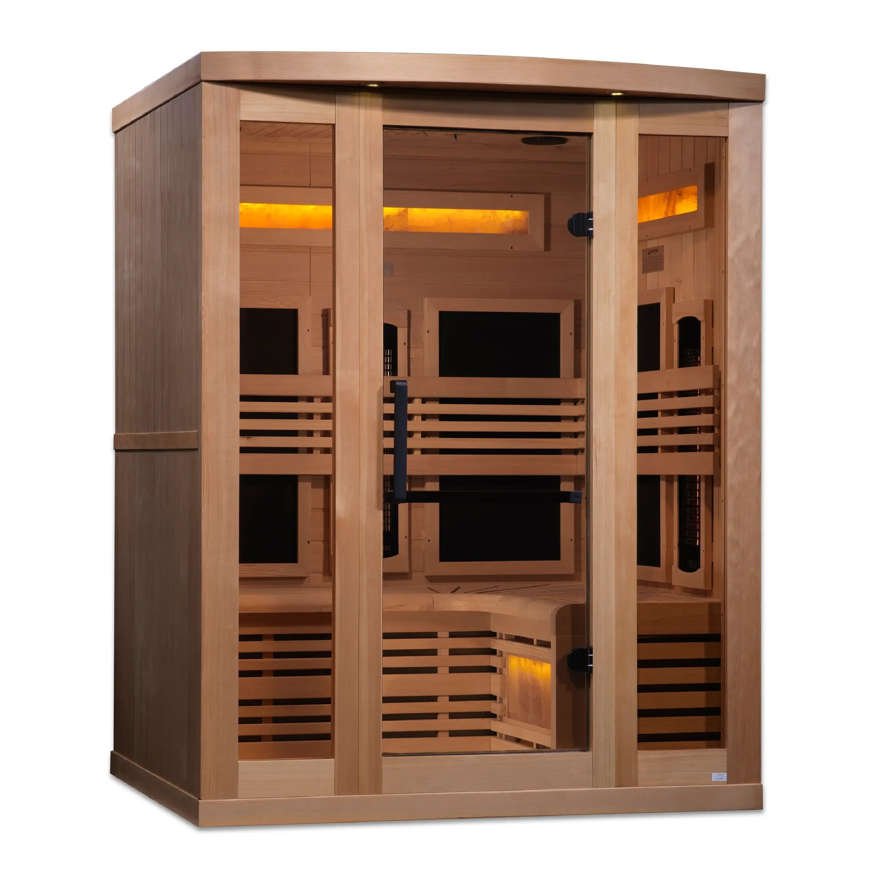 Golden Designs 3-Person Full Spectrum PureTech™ Near Zero EMF FAR Infrared Sauna