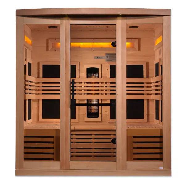 Golden Designs 6-Person Full Spectrum PureTech™ Near Zero EMF FAR Infrared Sauna