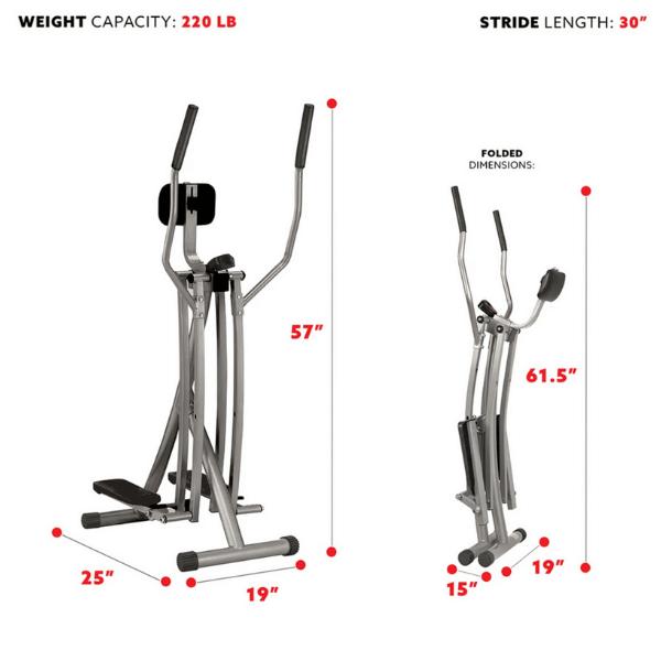 Air Walk Trainer Glider Exercise Machine