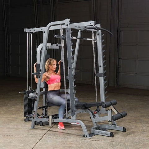 Body-Solid GS348QP4 Series 7 Smith Machine Gym Package - Chest Station