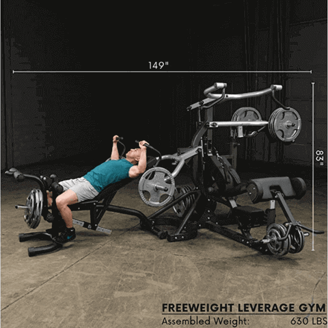 Body-Solid SBL460P4 Free-Weight Leverage Gym - specs