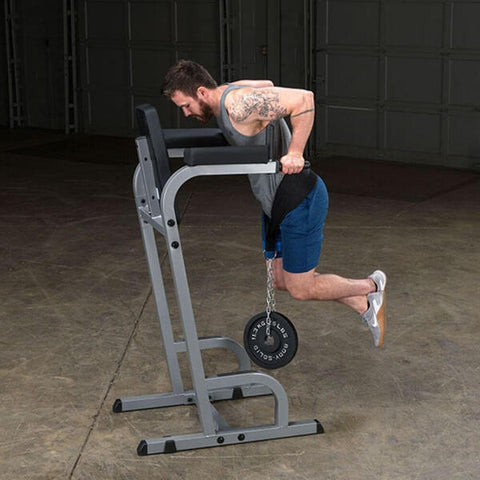 Body-Solid Vertical Knee Raise and Dip GVKR60 Steel Frame