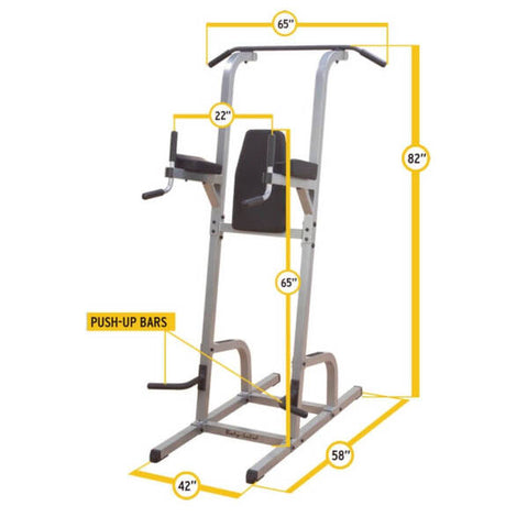 Body-Solid Deluxe Vertical Knee Raise GVKR82 Specs