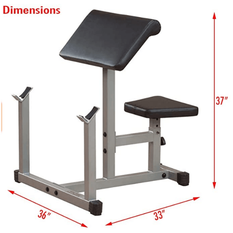 Body-Solid Powerline PPB32X Adjustable Preacher Curl Bench for Strength Training