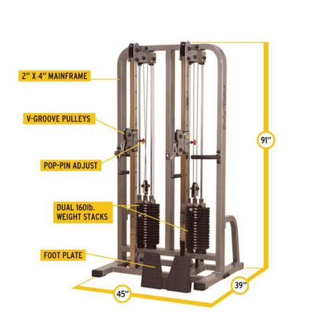 Body-Solid Proclub Dual Cable Column