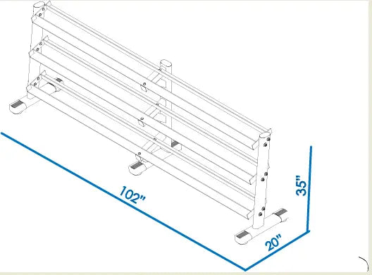 BodyKore 5-100LB DB RACK G243-B