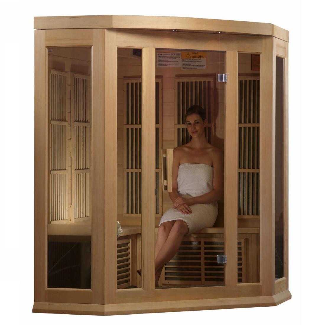 maxxus 3 person sauna with model MX-K356-01 ZF