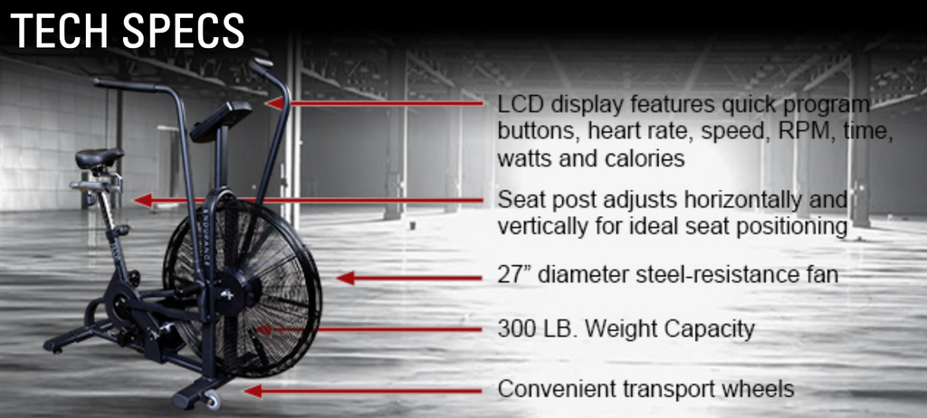 Endurance Fan Bike (BLACK) FB300B Specifications