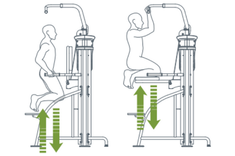 SportsArt Assisted Chin-Up Tricep Dip DF207 diagram Competitors-Outlet