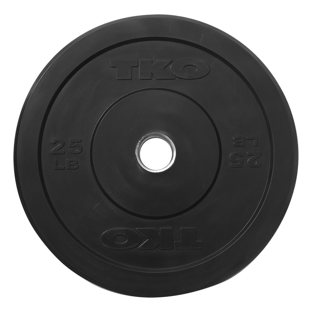 TKO 370lb Bumper Plate Set 802BP-370 Athletic LIfts