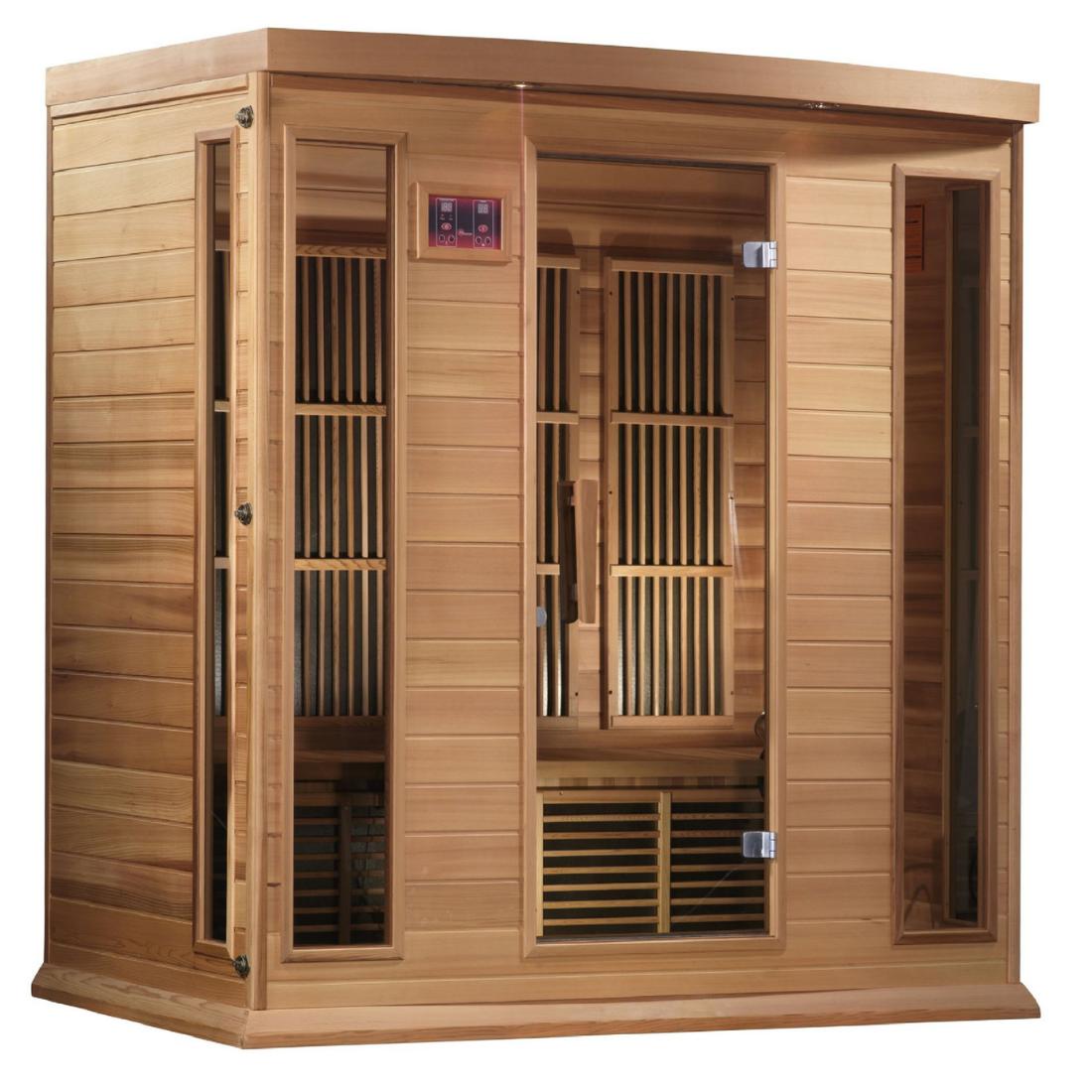 Maxxus-4-Per-Low-EMF-FAR-Infrared-Carbon-Canadian-Red-Cedar-Sauna-MX-K406-01-CED