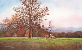 Peaceful Fields - Watercolor