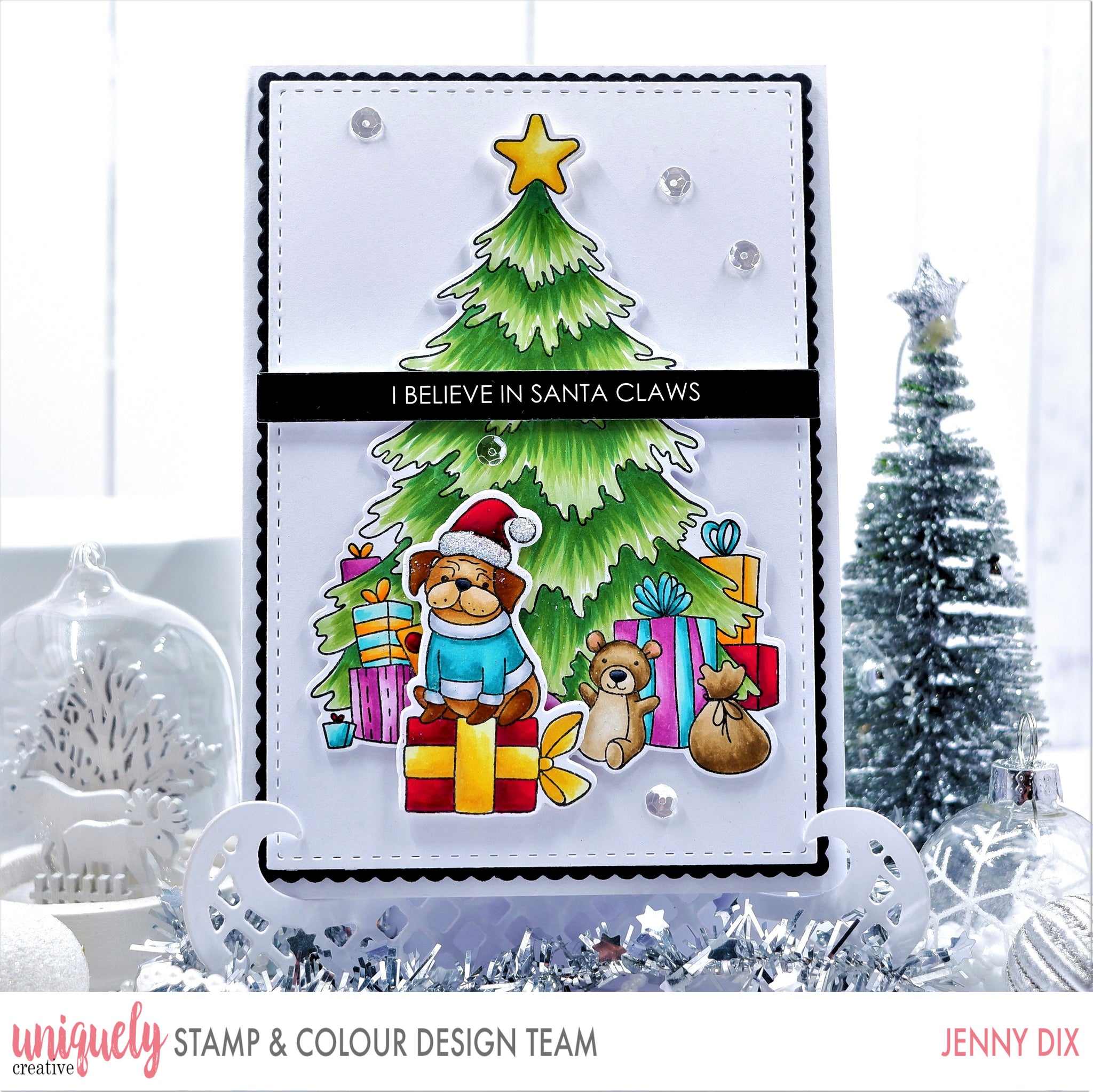 I Believe In Santa Claws Tutorial - Jenny Dix