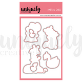 Fussy Cutting Metal Die to Match the Hey Mama Photopolymer Stamp Set