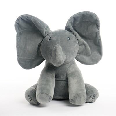 elephant toy that plays peek a boo