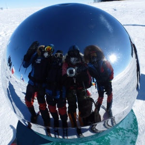 Arabella Slinger completes South pole trek