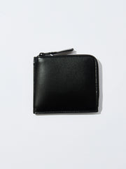 Very Black Half Zip Wallet