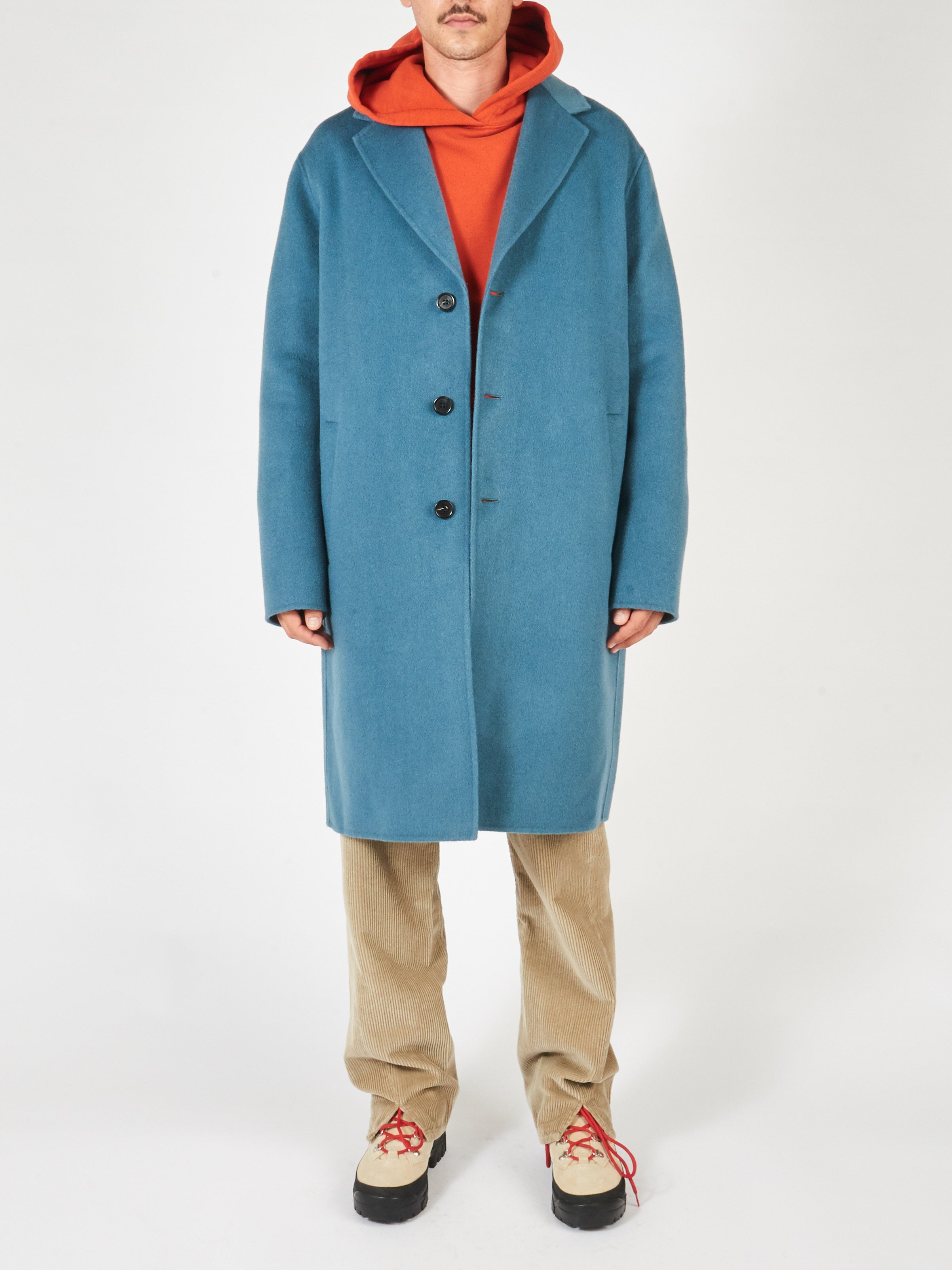 Mid Blue Double Face Coat