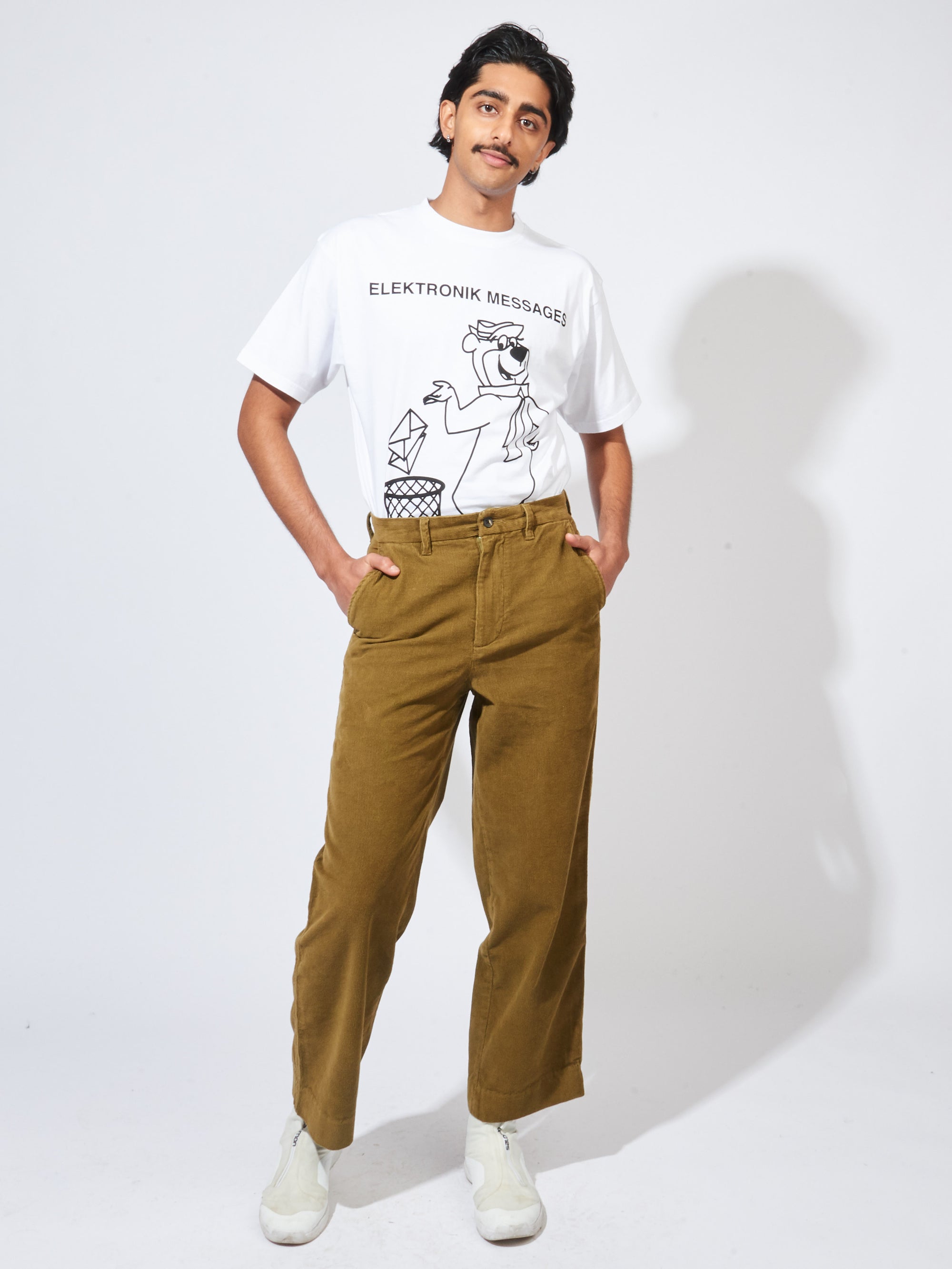 Olive Corduroy Standard Trouser