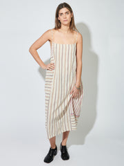 Cream/Stripe Slip Dress