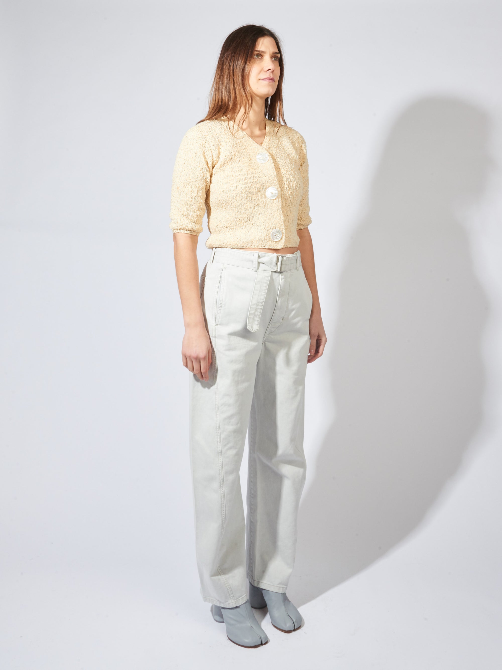 信頼 LEMAIRE Belted pants 21aw ワークパンツ/カーゴパンツ - abacus