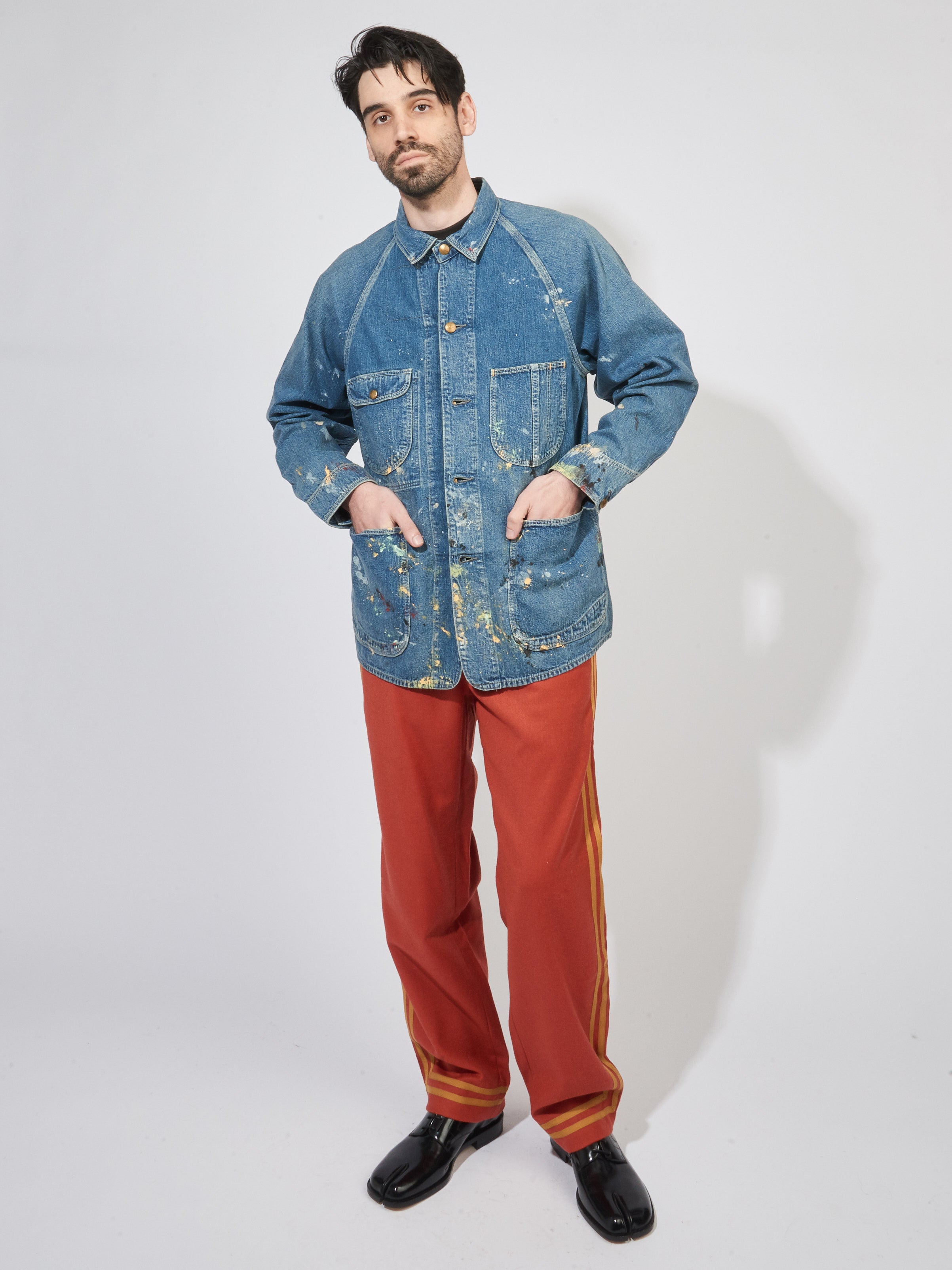 or Slow】50s model Denim Coverall Jacket-