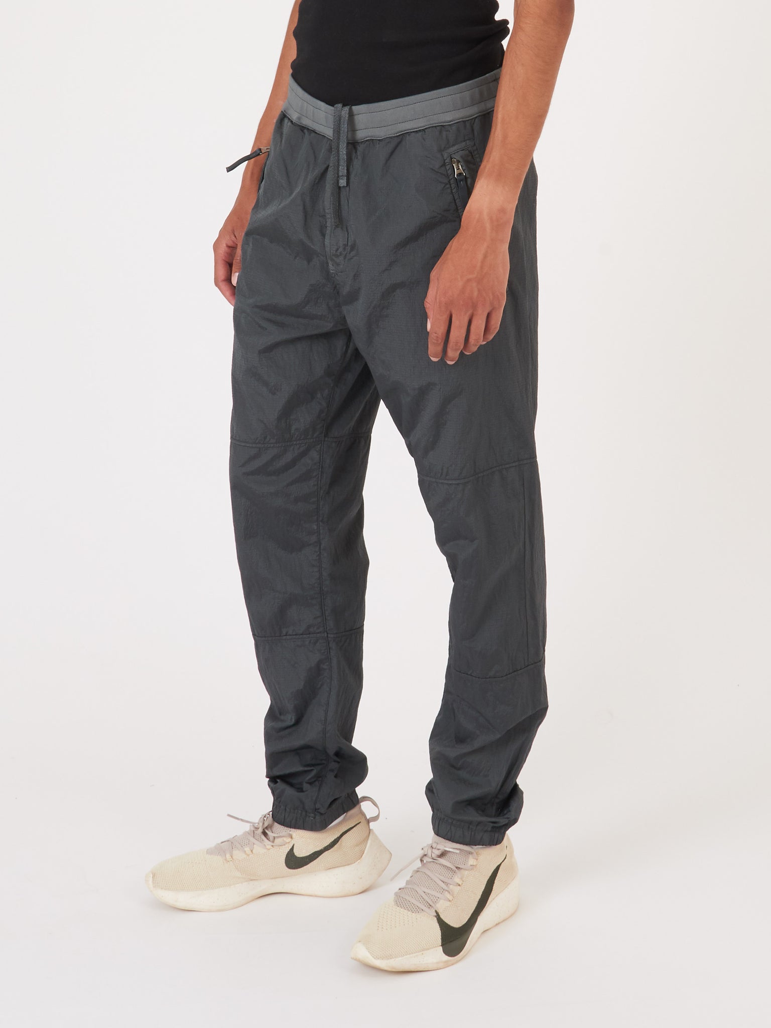 stone island nylon track pants