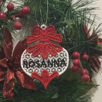 PERSONALISED CHRISTMAS BAUBLE ORNAMENT