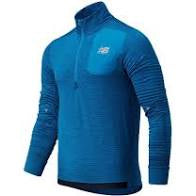 new balance mens run grid back half zip