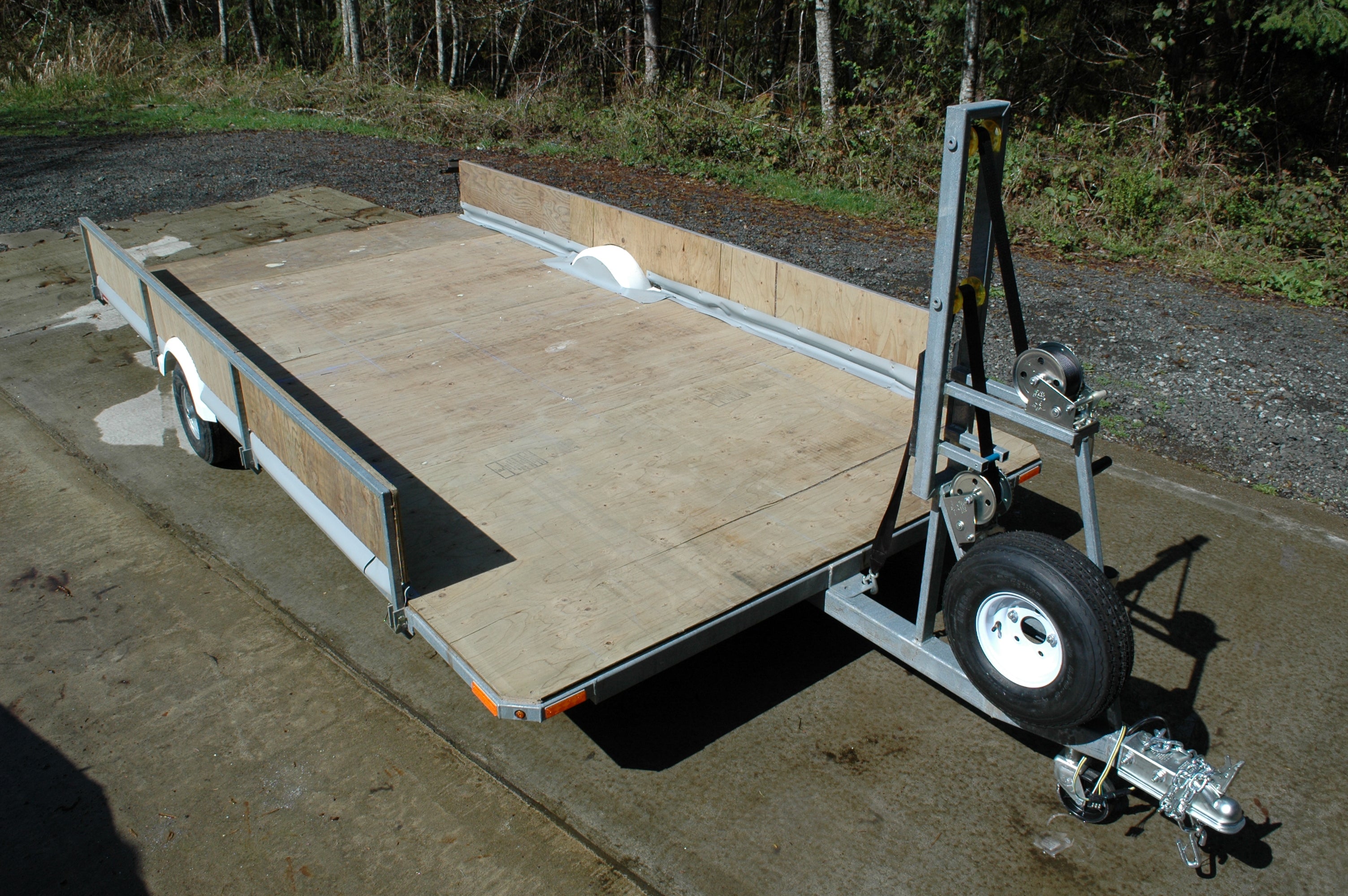 Fly on off Hovercraft Trailer Plans - 15 ft by 7 .5 ft