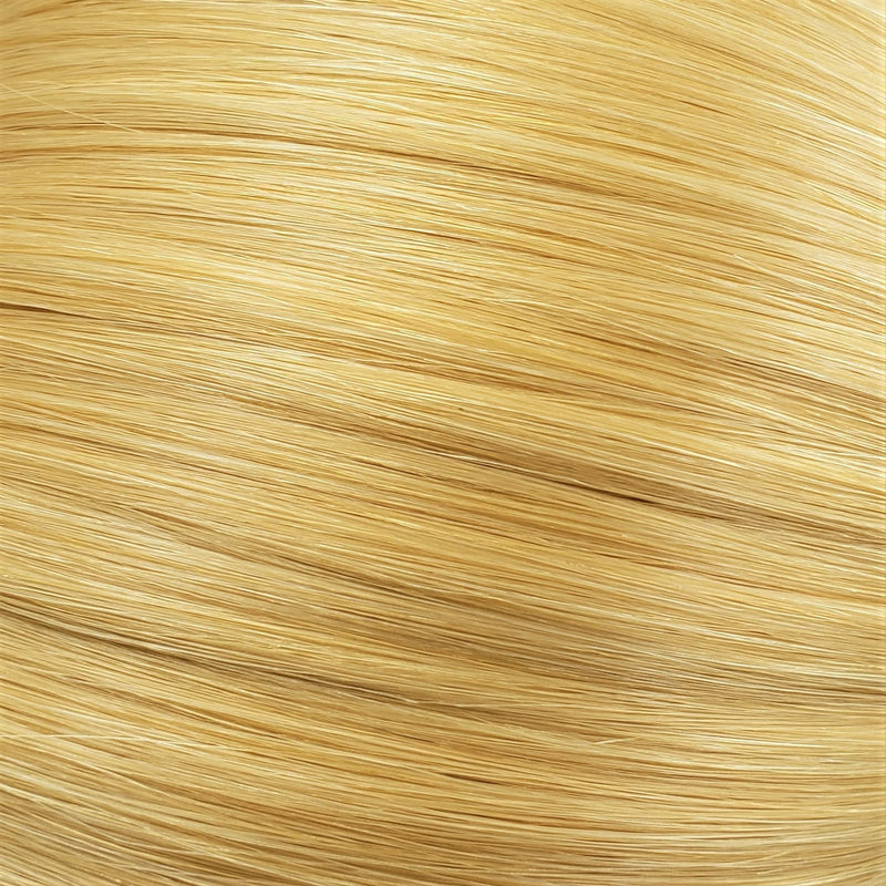 Flat Clip In 14 Hair Extensions Bright Golden Blonde