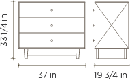 3 Drawer Dresser Dimensions