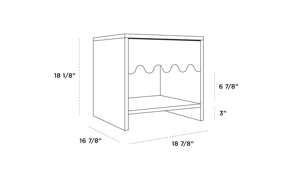 Moss Nightstand Dimensions