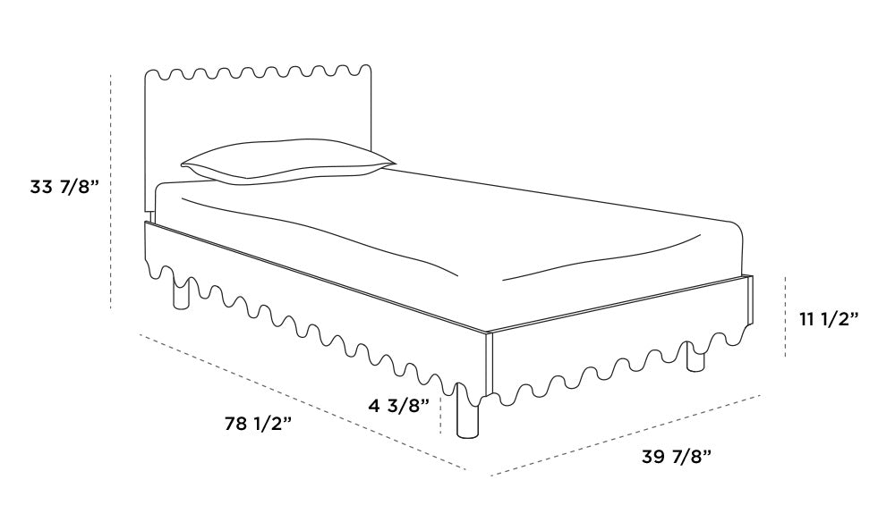 Moss Twin Bed Dimensions