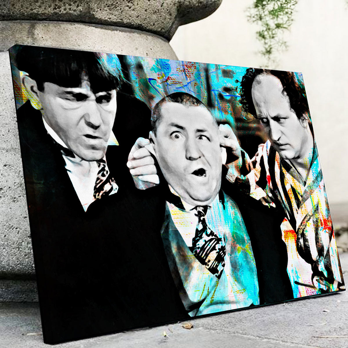 Three Stooges Canvas Set Legendary Wall Art 