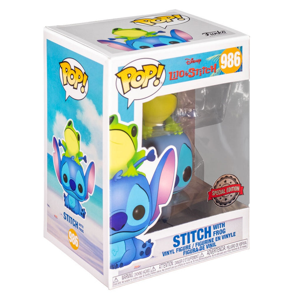 funko stitch with frog