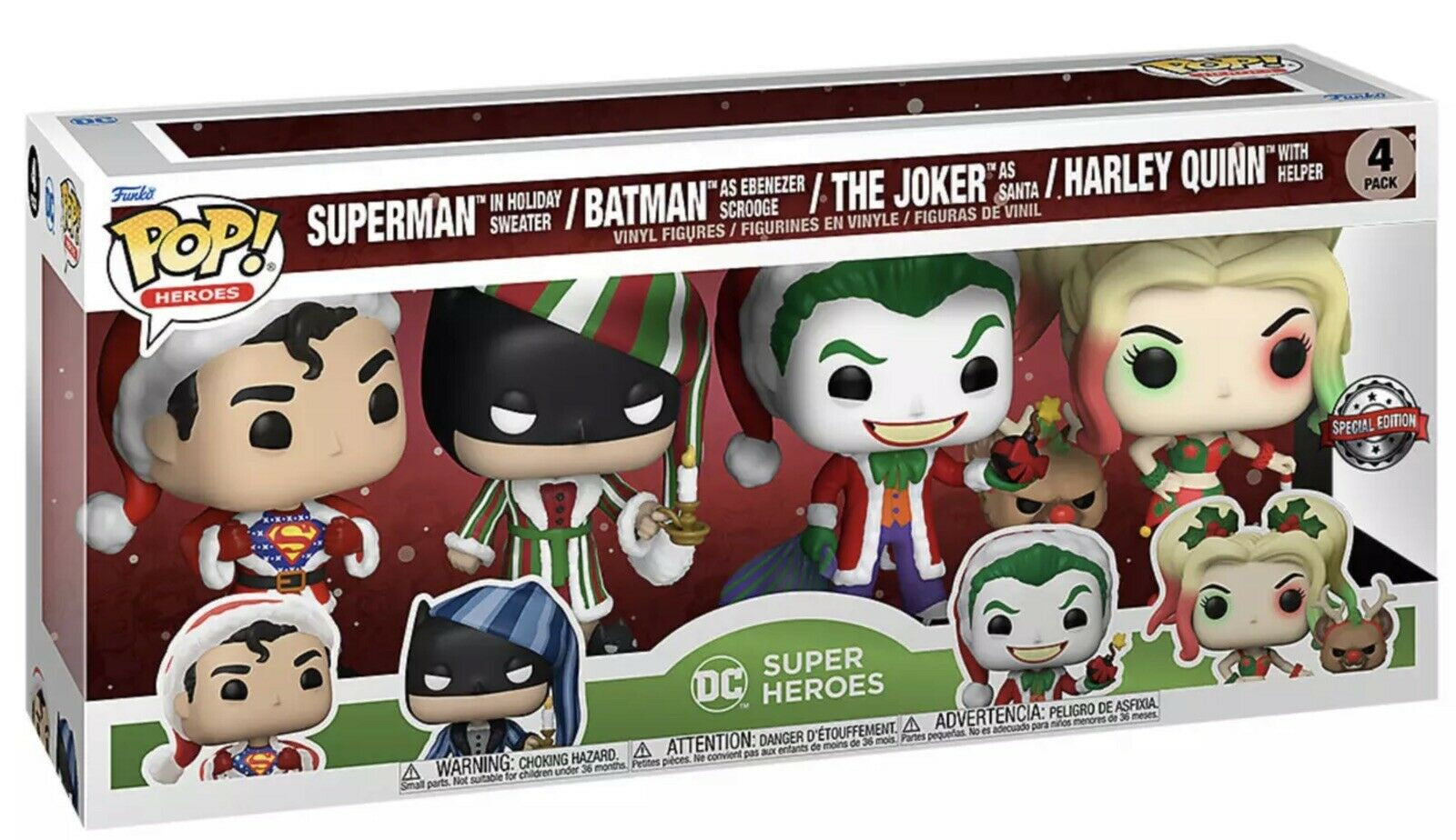 Buy DC Comics - Holiday US Exclusive Pop! Vinyl 4-Pack [RS] Online  Australia — Minitopia